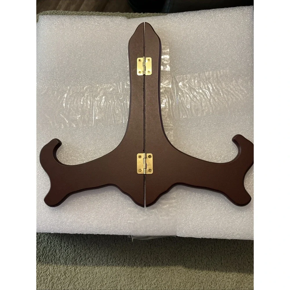 50th Anniversary Beautiful‎ Plate With Wood Stand New